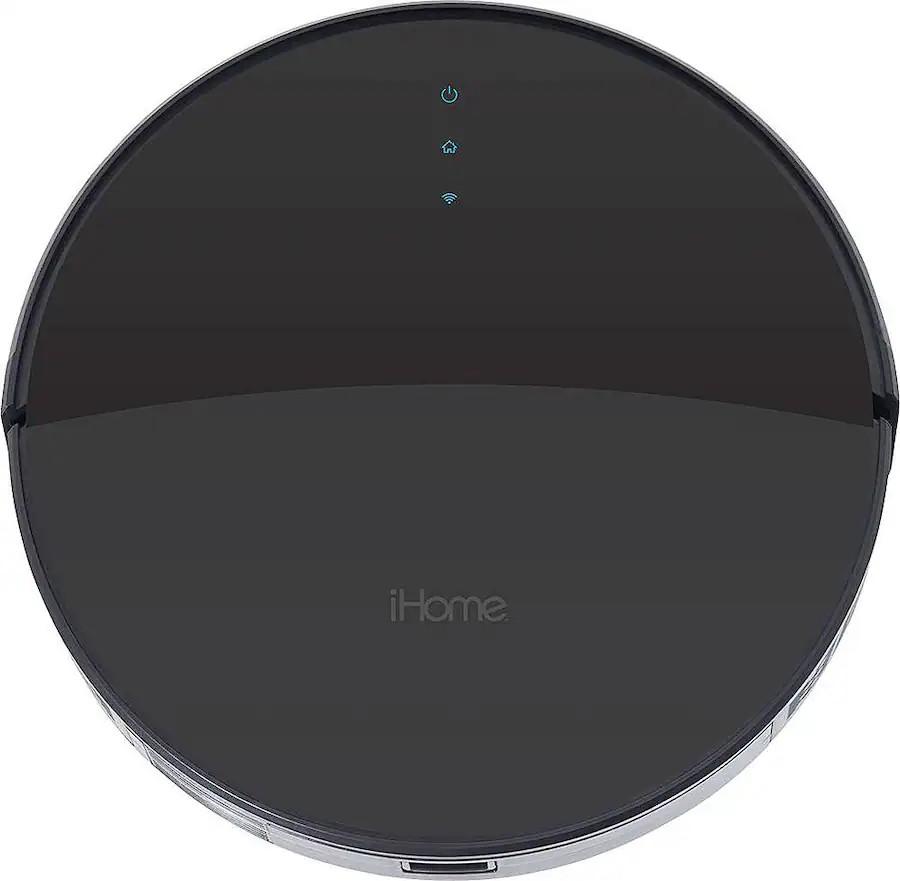 iHome - AutoVac Eclipse Wi-Fi Connected Robot Vacuum & Mop with Mapping HomeMap Navigation and HyperDrive Technology - Black