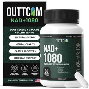 Liposomal NAD+ Supplement 900mg — Resveratrol, B12, Phosphatidylcholine & Bioperine | 60 Vegan Capsules | Cellular Energy, Focus & Healthy Aging | NMN Alternative | Made in USA