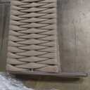 EAST OAK 4-Piece Patio Furniture Set | Life Chatter Outdoor Furniture | Coffee Table & Deep Seating Conversation Set with Thick Cushions | Porch, Balcony & Backyard | Chestnut & Apricot