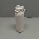 Ello Pop & Fill Stainless Steel Water Bottle with Quick Fill Technology, Double Walled Vacuum Insulated Metal, Leak Proof Locking Lid, Sip & Chug, BPA Free, Holiday Gift for Him Her, 22oz, 32oz, 40oz (Cream)