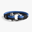 Mens Rope Bracelet - Stainless Steel Silver Shackle, Extremely Durable and Scratch Resistant Waterproof Paracord, Handmade, Nautical Wristband for Men