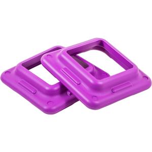 The Step Original Health Club Aerobic Step Riser, Violet, Pair (91123)