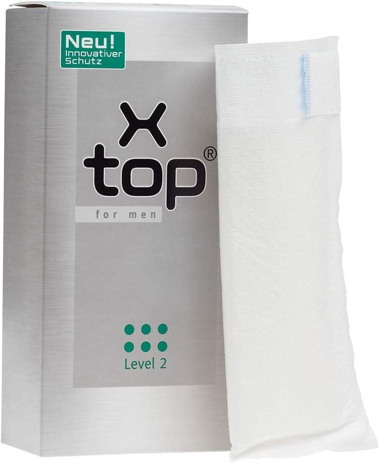 X Top for Men Incontinence Pouch, Level 2, 12 Pack
