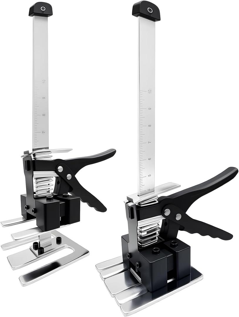 Greywolf Labor Saving Arm Jack 2 Pack, 15.5 Inch Manual Jack Tool, Multi-Function Furniture Lift, Bearing 440 lbs Lift 6.7 Inch, for Cabinet and Wall Tile Height Adjuster Handheld Tool