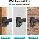 Dual Monitor Wall Mount for 13 to 32 Inch Computer Screens, Monitor Mounts for 2 Monitors Holds Up to 19.8lbs Each,Full Motion Gas Spring Monitor Arm with VESA 75x75/100x100