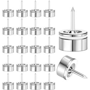Magnetic Push Pins, 20 Sets Magnet Thumbtack for Board [1s Quick Pin][No Hole Hang Way], Poster and Photo Hangers Push Pin Magnets for Office Supplies Classroom Decoration Walls Bulletin Boards