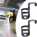 2 PCS Car Cup Holder, Waterproof Durable Portable Vehicle Cup Mount Replacements, Universal Automotive Cup Storage Accessories for Treadmill Refrigerator (Black #5.11In x 2.55In x 4.52In)