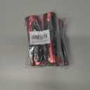 2 Pack Red Carbon Look Aluminum Motorcycle 22mm Engraved Handle Bar Rubber Gel Hand Grips CNC Bar End 7/8" Compatible with Suzuki GSXR GSX-R 125 150 600 750 1000 1300 Hayabusa