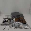 Fixwal 41 Inch Tall Nightstand with Charging Station, Led Night Stand with U-S-B Port & Socket, 3 PU Finished Fabric Storage Drawers, Office, Bedside Table & Bookshelf in One, Rustic Brown