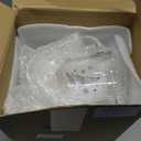 Sliner Set of 6 Christmas Snowflake Glass Coffee Mugs with Handle, 15 oz Clear Irish Footed Coffee Glasses Mugs Winter Holiday for Beverages Latte Hot Chocolate(Christmas Tree)