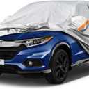 Kayme 6 Layers SUV Car Cover Custom Fit for Honda HR-V HRV (1995-2025) Waterproof All Weather for Automobiles, Outdoor Full Cover Rain Sun UV Protection.Silver