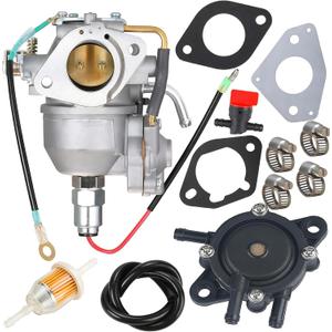 Carburetor with Fuel Pump Kit 24 853 102-S 24 393 04-S for Kohler CV730 CV730S CV740 CV740S Engine 25 HP 27 HP Replace 24-853-102-S 24 393 16-S Carb with Gasket Set