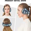 Venswell Knit Ear Muffs for Winter Women Men Soft Earmuffs Cold Weather Fleece Ear Warmers Cover Foldable & Adjustable