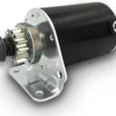 5777 Steel Gear Starter Motor Replacement for Briggs & Stratton 593934 693551 Craftsman John Deere L100 Cub Cadet LT1018 14.5 17 17.5 18 18.5 19 HP TORO New Holland LG693551 33R777 33R877