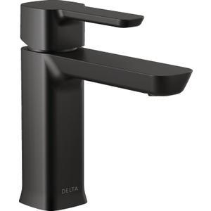 Delta 581LF-BLGPM-PP Modern Bathroom Faucet, 1.0 GPM Water Flow, Matte Black, 1.0