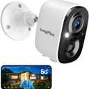 LongPlus 8MP Security Cameras Wireless Outdoor: 4K Battery Powered Security Camera, Outside Camera Support 2.4G/5GHz WiFi, 24/7 Recording, Color Night Vision, AI Motion Detection, SD/Cloud Storage