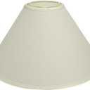 Aspen Creative 32204A Hardback Empire Spider Lamp Shade in Ivory, 6" Top x 19" Bottom x 12" Slant Height