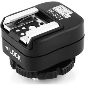 Pixel e-TTL Flash Hot Shoe Adapter with Extra PC Sync Port for Canon DSLRs and Flashguns