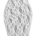 SOLY HUX Women\'s Floral Lace Skirt Set 2 Piece Sleeveless Top and Bodycon Fishtail Skirts Summer Coquette Outfits, Size Small