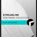 Americanflat 27x40 Picture Frame with Polished Plexiglass - Streamline Collection - Thin Border Picture Frame for Wall Display - Hanging Hardware Included - Black