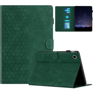 DTangLsm Case for Samsung Galaxy Tab A9 Plus/A9+ 5G 11 Inch 2023 (SM-X210/ X216/ X218) Multi-Angle Viewing PU Leather Smart Folio Stand Cover for Galaxy Tab A 9+ Case with Pen Holder, Honeycomb Green