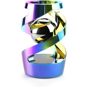 Upgraded Kinetic Desk Toys, Adult Fidgets for Anxiety and Stress, Desk Toys for Office for Adults, Fidget Toys Adults (Rainbow)