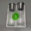 Home EC Premium Stainless Steel Sea Salt and Pepper Grinder Set of 2 - Adjustable Ceramic - Tall Glass Salt and Pepper Shakers - Kitchen Spice Mill W/Funnel & EBook