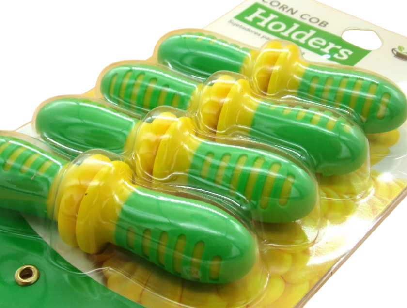 Everyday Culinary Fresh 8 Jumbo Corn Cob Holders - Stainless Steel Prongs