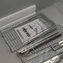 DINDON Pull Out Cabinet Organizer (14" W X 21" D), Cabinet Pull Out Shelves, 2 Tier Pull Out Drawers for Kitchen Cabinets, Wire Basket Slide Out Shelf for Cabinet Organization in Kitchen, Pantry (Chrome)