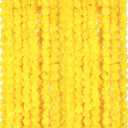 Giegxin 15 Pack Marigold Garland for Decoration 5 ft Long Strands Faux Artificial Marigold Flowers for Dia De Los Muertos Diwali Indian Wedding Party Decorations(Yellow)