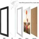 Lyeasw 4x6 Picture Frames Black Set of 15, Display Pictures 4x6 with Mat or 5x7 without Mat, Multi Photo Frames for Wall Hanging or Tabletop