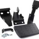 75328-01A Rear Bed Step Retractable Bumper Step for Ford F150 2021 2022 2023 Folding Truck Tailgate Step Black