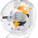 3D Hologram Fan, 4.7" 3D Holographic Fan Projector Advertising Display with Cover Picture Spinner & Remote for Business Store Signs, Bar, Halloween, Christmas, Parties