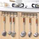 Kitchen Utensil Hanger, Wall Mout Kitchen Utensil Holder Organizer Rack with 6 Hooks, 2 Set Kitchen Wall Hooks for Hanging Cooking Utensils Set, Heavy Duty Wall Shower Hook