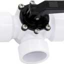 Ganador Pool Supplies 3-Way Diverter Valve 1.5" Female Slip on Fitting for Pools and Spas - Control Water Flow for Plumbing Pumps and Filters - Easy to use