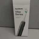 Aquasonic Vibe Series Ultra-Whitening Toothbrush  ADA Accepted Electric Toothbrush - 8 Brush Heads & Travel Case  40,000 VPM Motor & Wireless Charging - 4 Modes w Smart Timer  Charcoal Metallic
