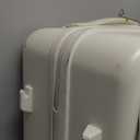 20 IN Carry On Luggage 22x14x9 Airline Approved - Front Pocket Hardside Travel Suitcase Unbreakable -with Cup Holder,Charging Port,Side Pothook, 360Spinner Wheels, TSA Lock-White