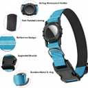 Waterproof Dog Collar with Built-in Holder, IP68 Waterproof, Reflective, Ultra-Durable Comfort Padded Heavy Duty Dog Collar for Small Medium Large Dogs(M (12.6"-17.1"), Blue)