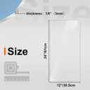 KINLINK 12x24 Plexiglass Sheets 1/8 inch Thick, 3mm Clear Large PET Plastic Sheet for DIY Project, Craft, Table top, Picture Frame, Acrylic Sign and Wedding Invitation 2 Pack
