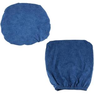 Easy-Install Split Design Chair Covers | Removable Rotating Slipcovers | Furniture from Stains | Universal Fit | Machine Washable | for Office, Dining & - Dark Blue