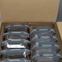 VERONES 10 Pack 22 OZ Glass Meal Prep Containers, Airtight Glass Lunch Containers Set, Glass Food Storage Containers with Lids,Exclusive of BPA, for Microwave, Oven, Freezer & Dishwasher Friendly,Grey