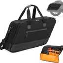 Motorcycle Saddlebag Liner Bag, Saddlebag Organizer with Orange Liner, Compatible with Harley Davidson 1993-2022 Touring Road Glide Street Glide Electra Glide Road King Hard Saddlebag, 1 Bag