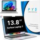 PYS Magnetic Privacy Screen for Microsoft Surface Laptop 7 13.8 Inch - Anti-Spy, Matte Finish Anti-Glare Screen Protector, Blue Light Filter, Easy Install & Detach, Scratch-Resistant