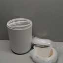 Pukomc 2 Pack Automatic Trash Can 12L /3 Gallon and 10L /2.64 Gallon Bathroom Trash Bin with Lid Touchless Small Smart Motion Sensor Garbage Cans for Kitchen, Bathroom, Living Room and Bedroom (white-two)