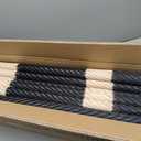 OLANLY Outdoor Rug 5x8 ft Waterproof, Reversible Outdoor Plastic Straw Rug, RV Mat, Indoor Outdoor Carpet Clearance for Patio, Camping, Balcony, Deck, Backyard, Black & Beige