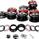 BUCKLOS 1-1/8 Bike Headset MTB Threadless 34 44 44-50.6 44-55 44-56 41.8-52mm, Straight Tapered Tube Mountain Bikes Road Bicycle Double Sealed Bearings Headsets, for Frame Fork Expander Plug Star Nut