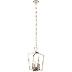 KICHLER Abbotswell 19 inch 4 Light Pendant in Polished Nickel, Medium