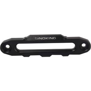 Sinoking Winch 10 inch Aluminum Hawse Fairlead for 8000-15000 LBs Synthetic Winch Rope (Black textured coating)