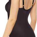 Bali Women's Firm-Control Shapewear, All-In-One Body Shaper with Built-In Underwire Minimizer Bra (Black, M, 36C)