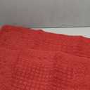 2 x Half Round Non-Slip Kitchen Bedroom Toilet Doormat Floor Rug Mat Keeps Your Floors Clean Decorative Design Large, Red